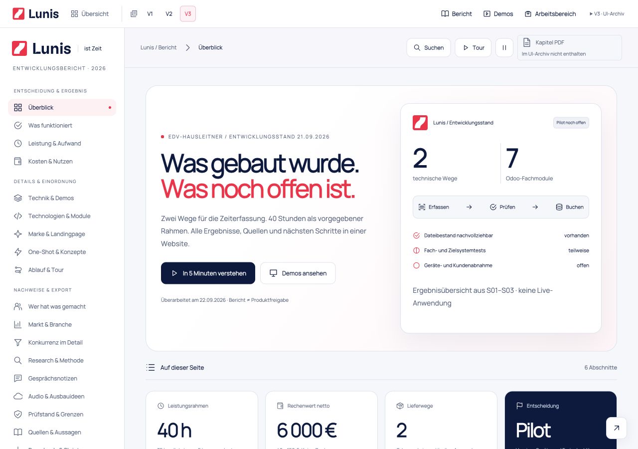 Endbericht Version 3 – erweitertes HTML-Archiv